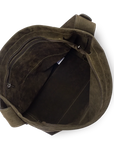 Borsa secchiello – Suede Kba colore Kaki Scuro - LANCASTER