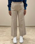 FW25 TELERIA ZED PANTALONE NAMI ECRU'