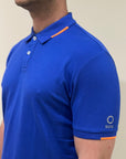 SUNS POLO FEDERICO TAG IN PIQUET CHINA BLUE