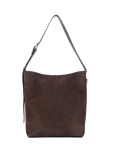 Grande borsa a secchiello - Suède colore Marrone - LANCASTER