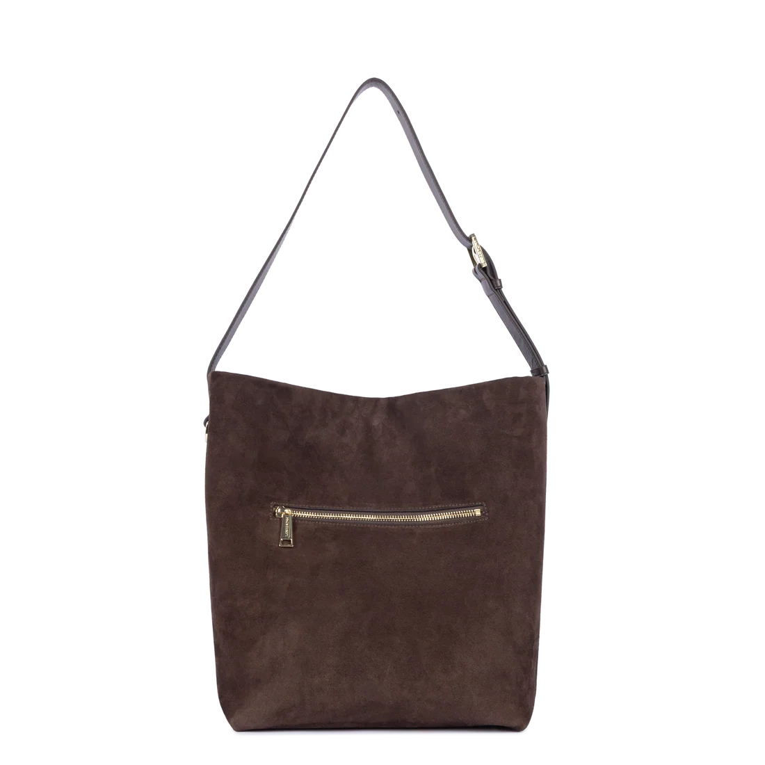 Grande borsa a secchiello - Suède colore Marrone - LANCASTER
