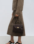 Borsa a mano - Suède Grace colore Marrone - LANCASTER