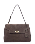 Borsa shopping grande a spalla - Suède Grace colore Marrone - LANCASTER