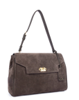 Borsa shopping grande a spalla - Suède Grace colore Marrone - LANCASTER