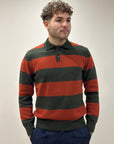 FW25 GALLIA POLO LAWSON CON BOTTONI - MILITARE / RUGGINE