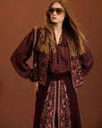 Gilet in maglia Lurex cod. WM42K07OTT - Bordeaux - Meisie