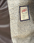 FW25 BOB COMPANY GIUBBOTTO ECO PELLE CON DETTAGLI MAGLIA - MORO