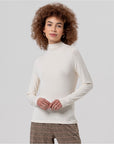 T-shirt a collo alto in bambù Crudo - cod. 556BAUM012_02 - SURKANA