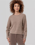 Maglione a collo tondo in maglia a coste Light cam - cod. 556BAZU235_06 - SURKANA