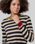 Maglione girocollo a righe Nero - cod.  556FUNN231_00 - SURKANA