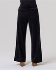Pantalone ampio effetto camoscio Nero - cod. 556TANA522 - SURKANA