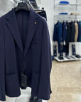 OUTFIT ITALY GIACCA MP IN JERSEY LEGGERO BLU NAVY