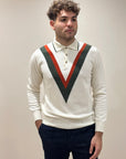 FW25 GALLIA POLO ANSON CON BOTTONI - PANNA