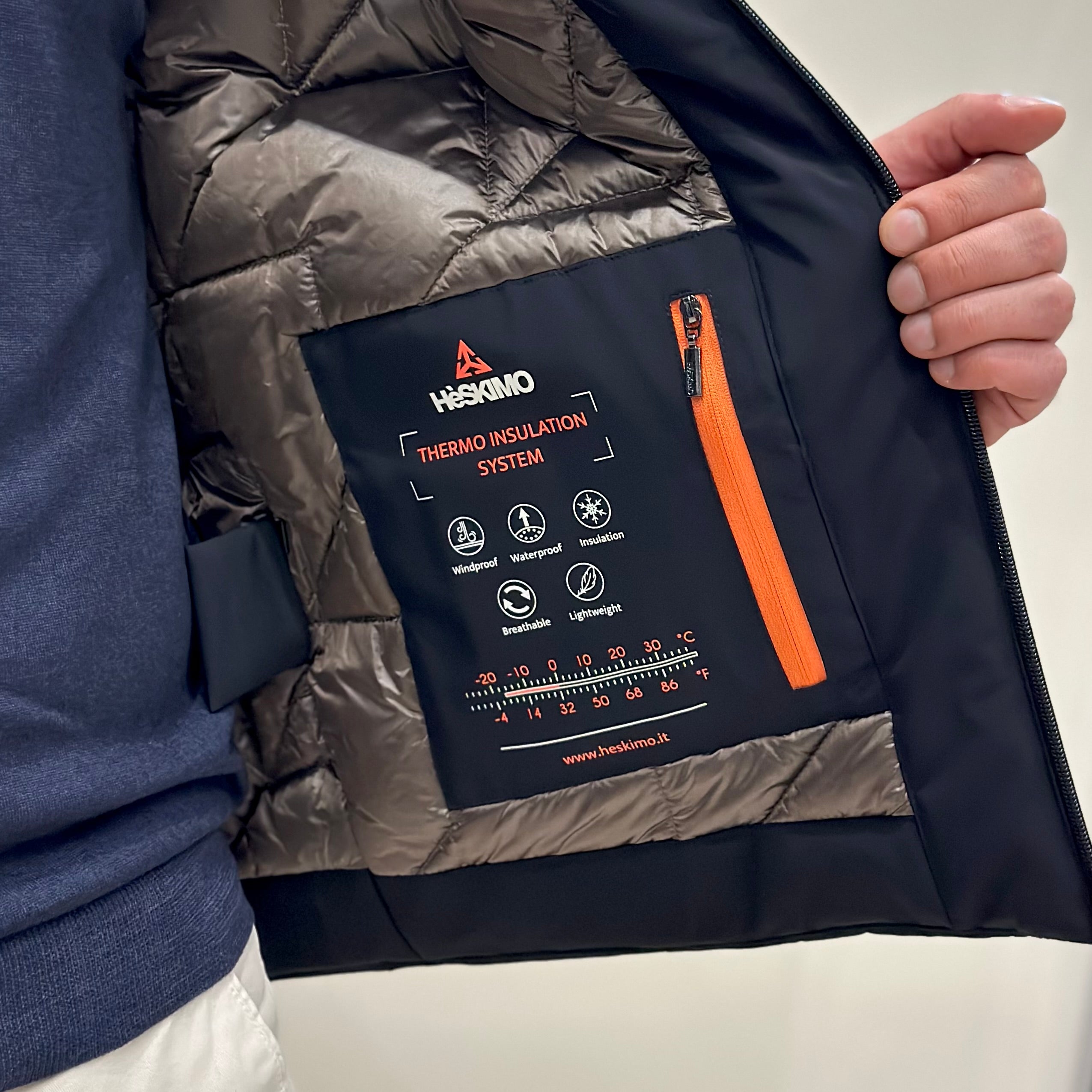 HESKIMO Giubbotto tecnico GS-TECH corto - NERO - Marcello Fontana Shop