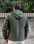 Manuel Ritz bomber jersey accoppiato neoprene verde militare