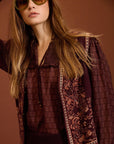 Gilet in maglia Lurex cod. WM42K07OTT - Bordeaux - Meisie