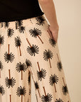 MEISIE PANTALONE CON STAMPA DI PALME - COD.M05P149BLK