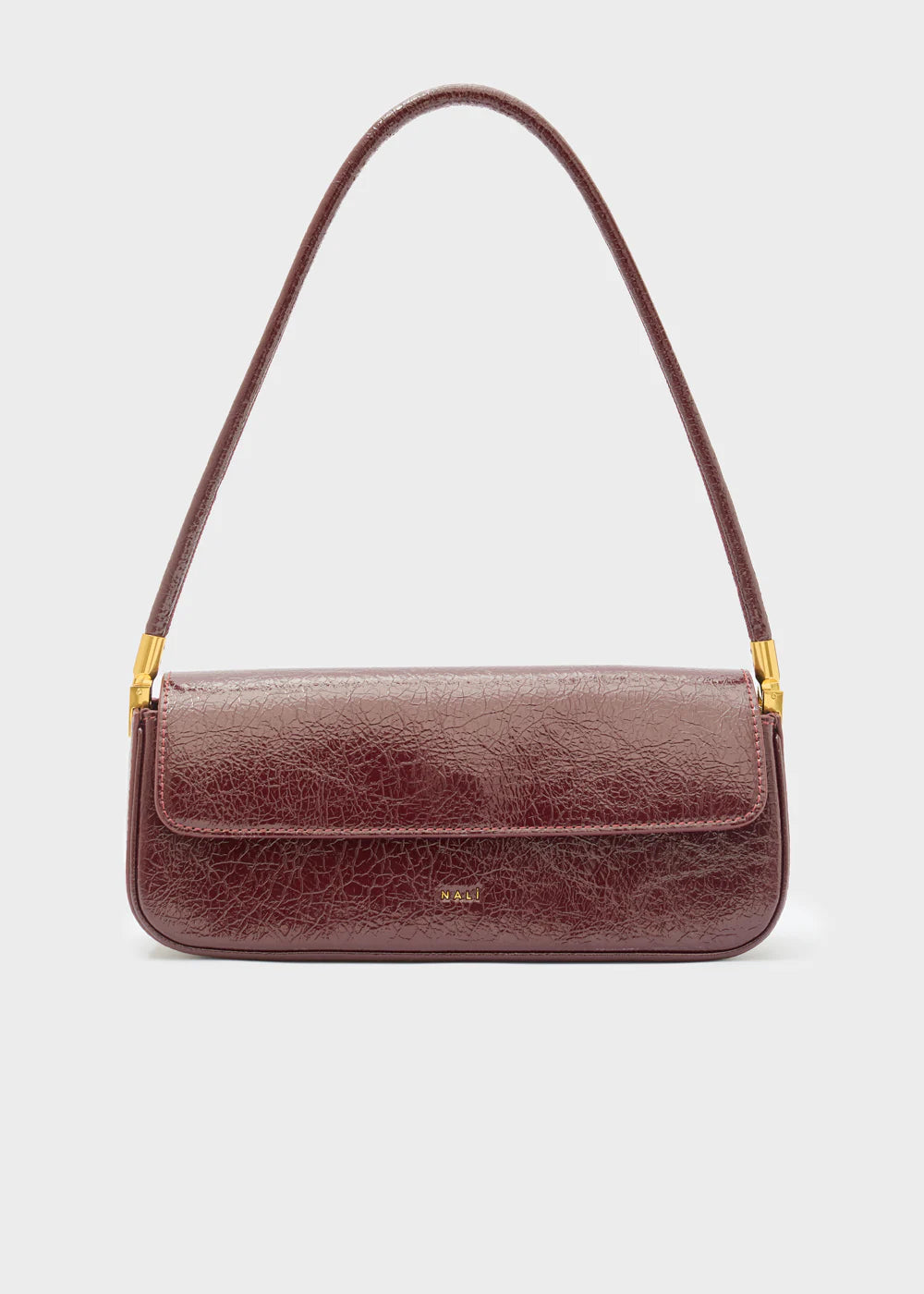 BORSA NAOMI A SPALLA BORDEAUX - NALI' - Marcello Fontana Shop