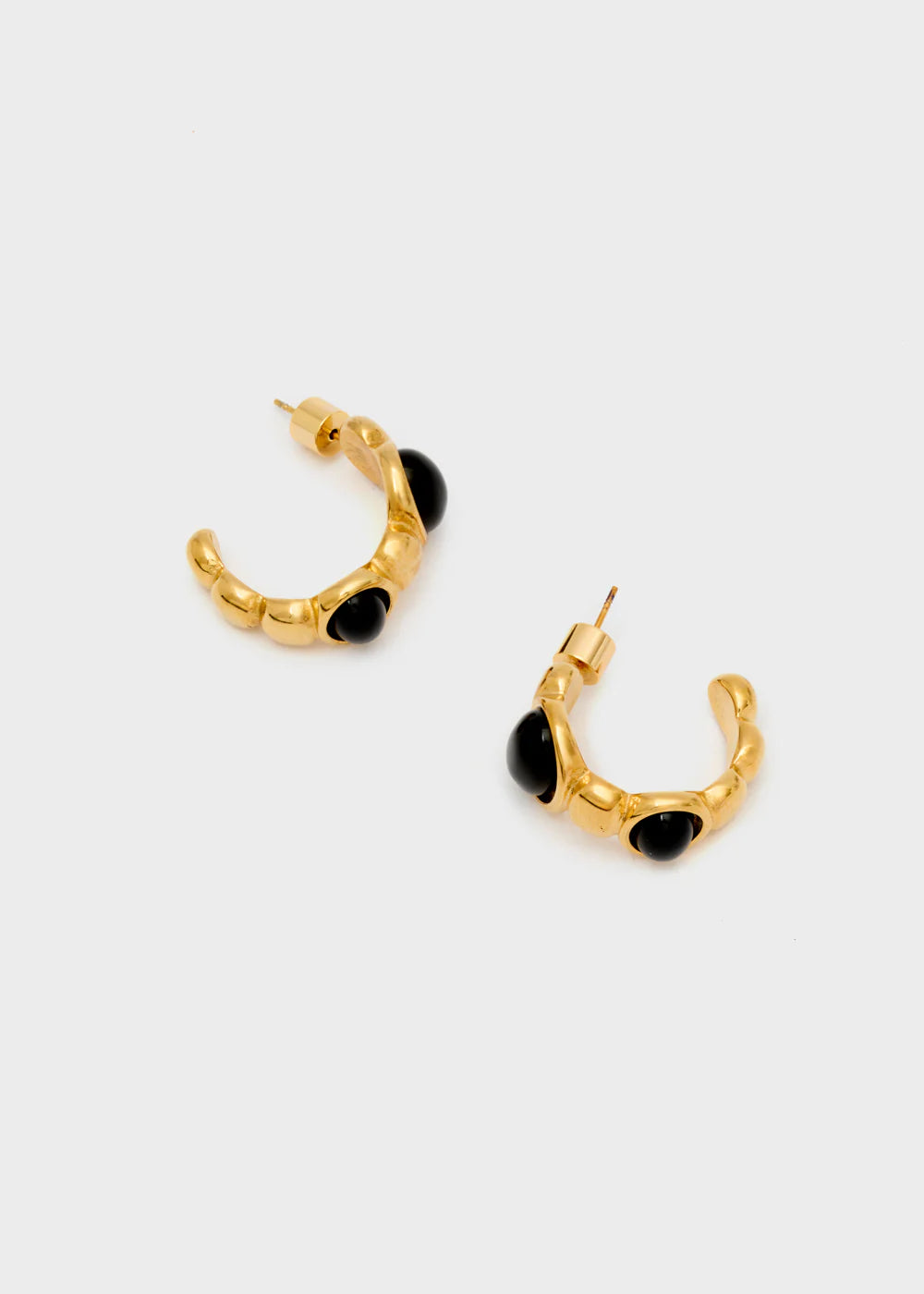 ORECCHINI BUBBLE CERCHIO ORO/NERO - NALI' - Marcello Fontana Shop