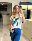 MEISIE T-SHIRT IN COTONE LA DOLCE VITA - COD.M99T03IVY