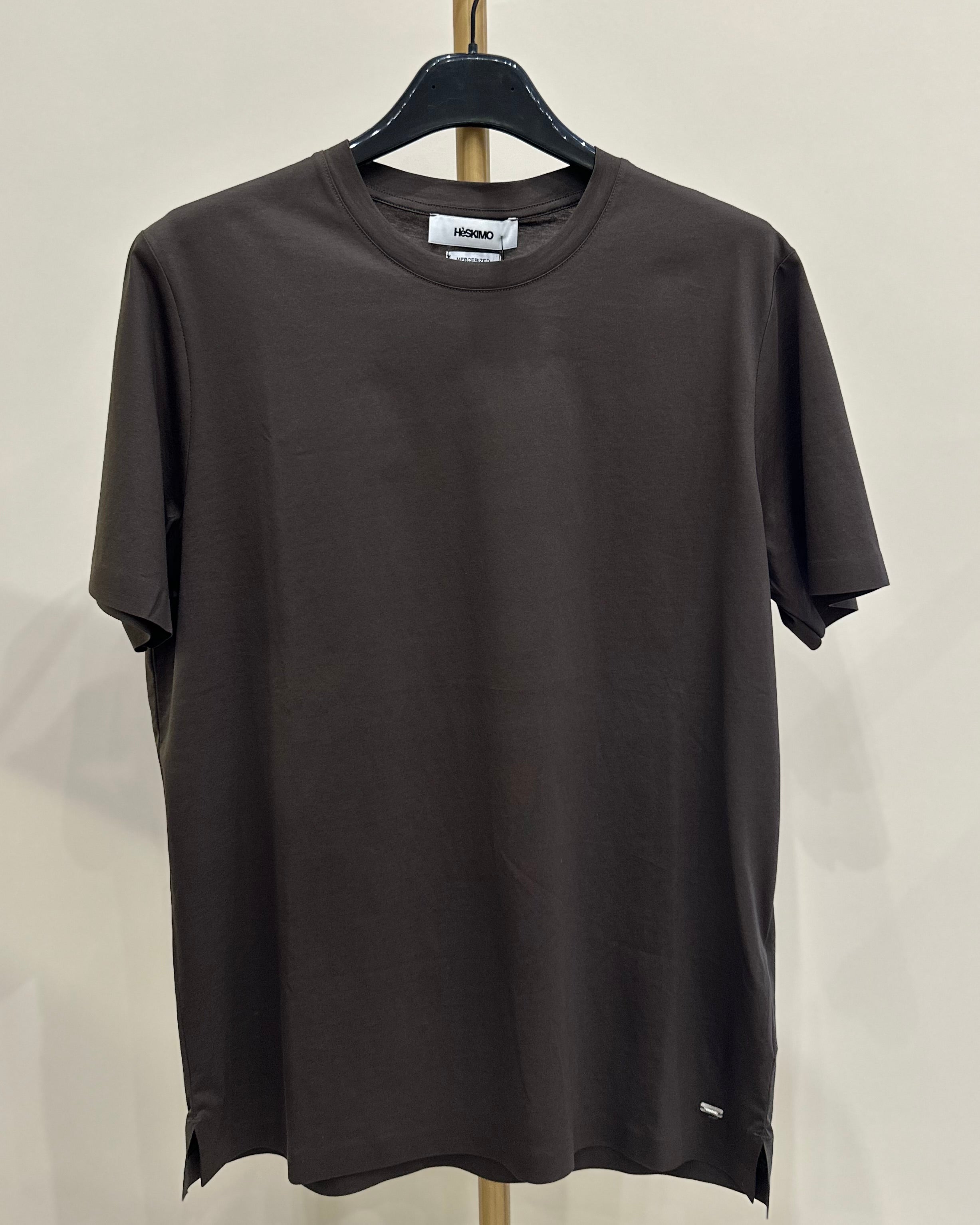 Heskimo T-Shirt 100% cotone Mercerizzato - Moro