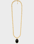 COLLANA CLEO CON PIETRA PENDENTE - NERO - NALI'