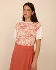 MEISIE T-SHIRT IN DOPPIO TESSUTO - COD.M02T31HBS