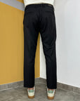 BRO SHIP PANTALONE FRESCO LANA CON COULISSE NERO - Marcello Fontana Shop