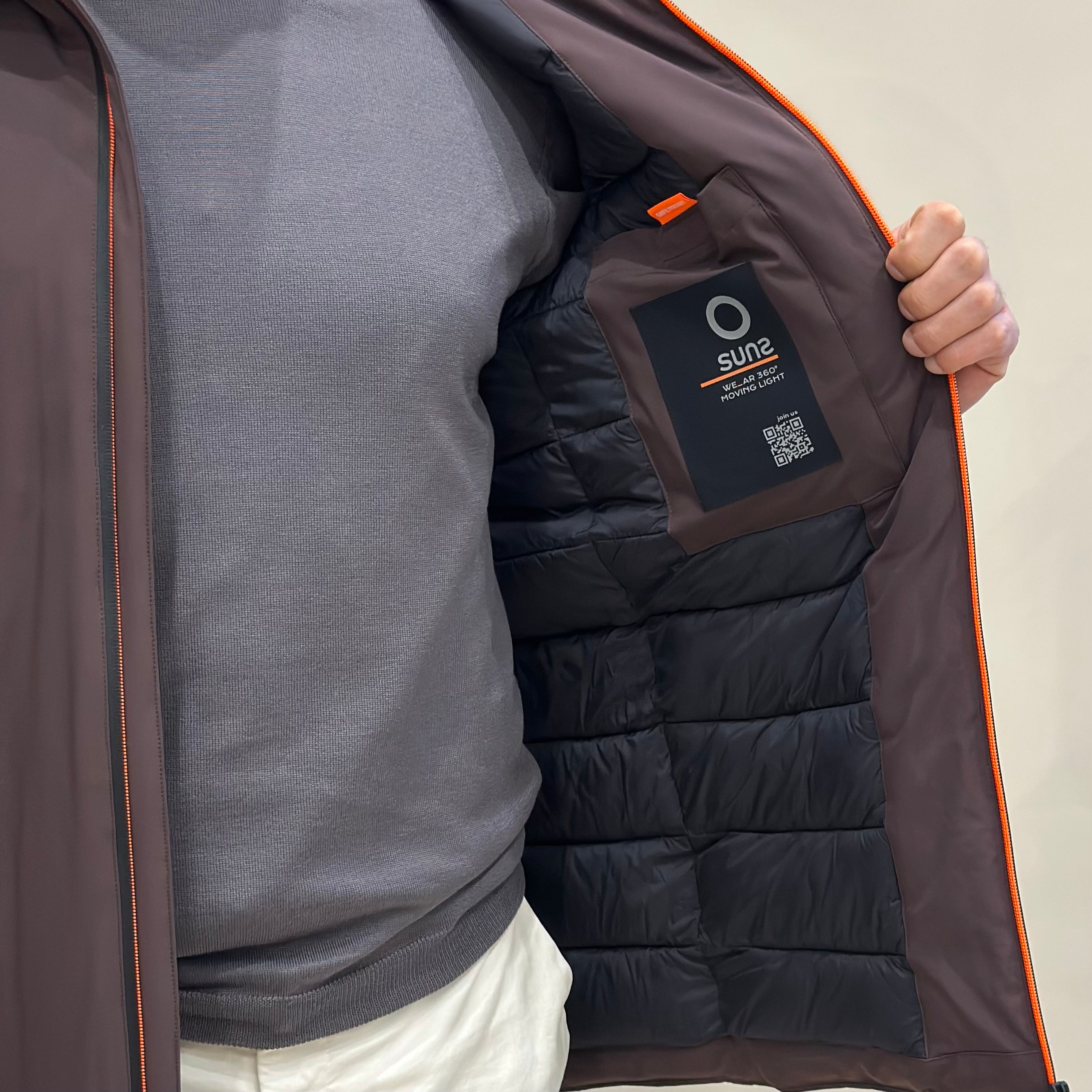 SUNS Giubbotto Uomo Nomentano Plus - DARK BROWN