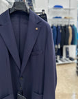 OUTFIT ITALY GIACCA MP IN JERSEY LEGGERO BLU NAVY