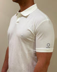 SUNS POLO FEDERICO LABEL IN PIQUET WHITE
