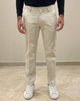 FW25 BRO-SHIP PANTALONE MIAMI CAPRI IN GAMBARDINA SABBIA