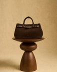 BORSA DAKOTA A MANO+TRACOLLA - MARRONE - NALI'