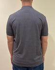 SUNS POLO FEDERICO TAG IN PIQUET DARK GREY