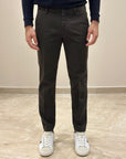 FW25 BRO-SHIP PANTALONE MIAMI CAPRI IN GAMBARDINA MORO