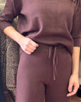 QUOTA 26 SET COORDINATO IN MAGLIA BURGUNDY - H2O