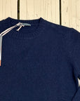 Privati Firenze Girocollo in Cashmere rasato - Navy - Marcello Fontana Shop