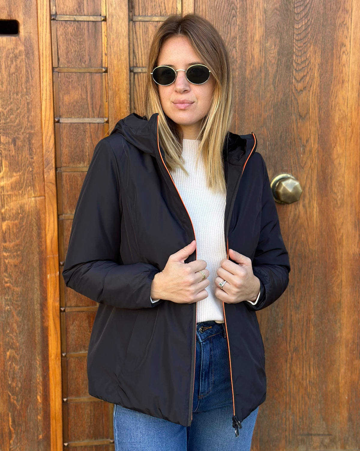 Giubbotto AURELIA Velour - Black - SUNS