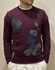 MAGLIA GIROCOLLO MINUS BORDEAUX - BOB