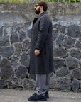 OutFit Cappotto spigato in misto lana - Dark Grey