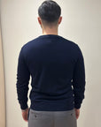 GIROCOLLO LANA MERINOS BLU NAVY - PRIVATI FIRENZE