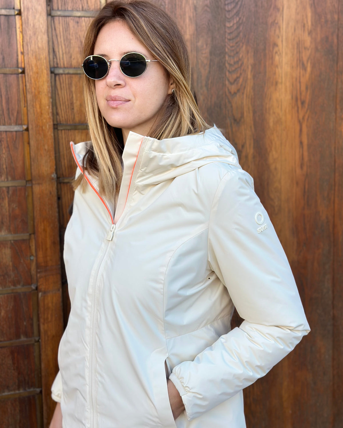 Giubbotto AURELIA Velour - Sand - SUNS