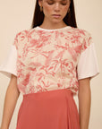 MEISIE T-SHIRT IN DOPPIO TESSUTO - COD.M02T31HBS