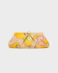 Pochette Ibiza stampa floreale, arancio