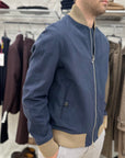 OUTFIT BOMBER IN PANNO - BLU - Marcello Fontana Shop