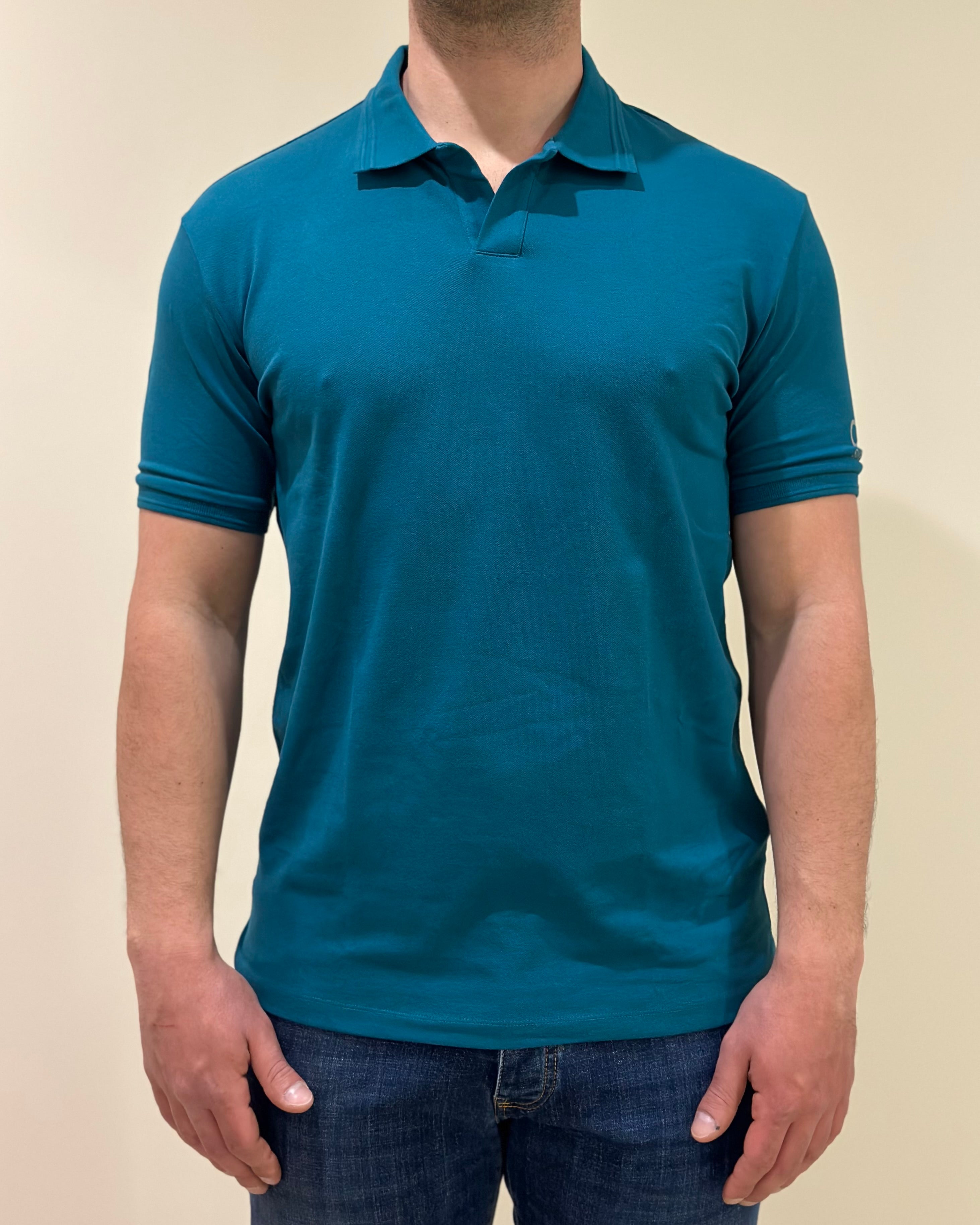 SUNS POLO FEDERICO LABEL IN PIQUET FOREST