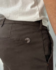 Entre Amis Pantalone tk america Capri - Dark Brown