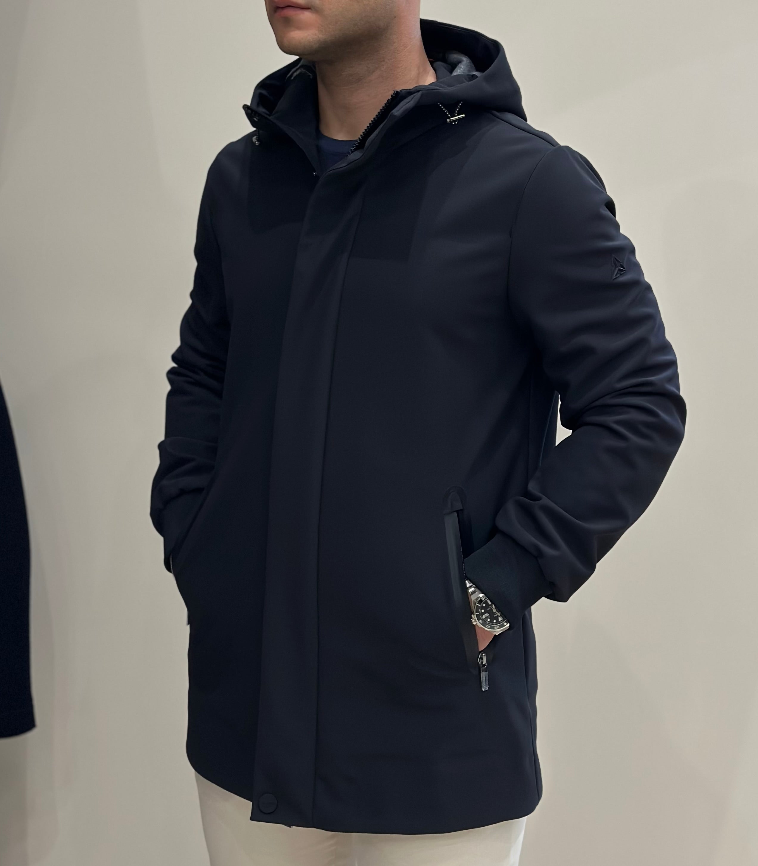 HESKIMO Giubbotto tecnico foderato in lana - Nero - Marcello Fontana Shop