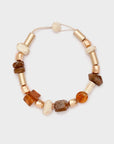 COLLANA CARMELA IN RESINA MIX - BEIGE - NALI'