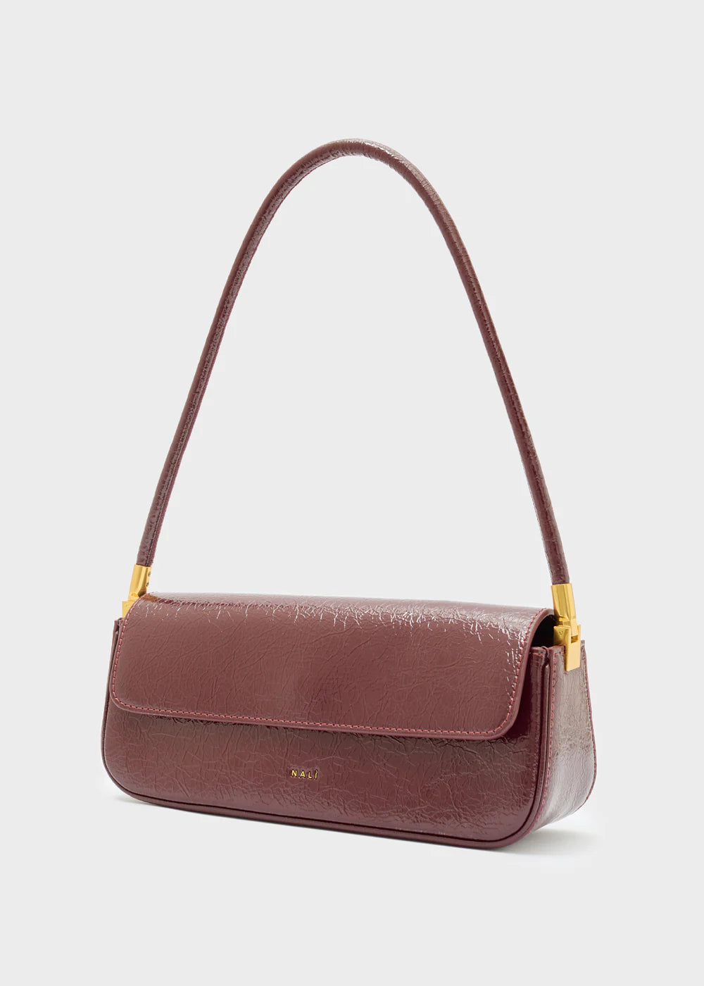 BORSA NAOMI A SPALLA BORDEAUX - NALI' - Marcello Fontana Shop